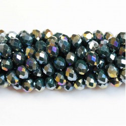 Glass crystals 8x6mm