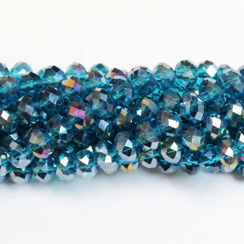 Glass crystals 8x6mm