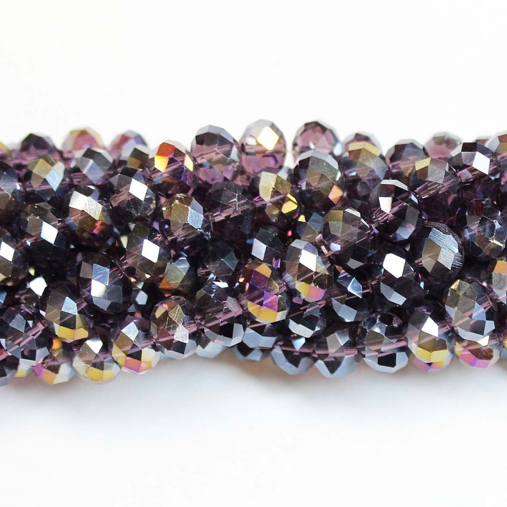 Glass crystals 8x6mm