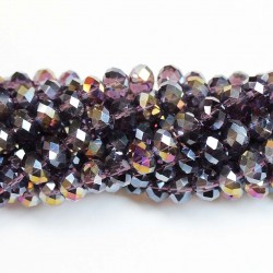 Glass crystals 8x6mm