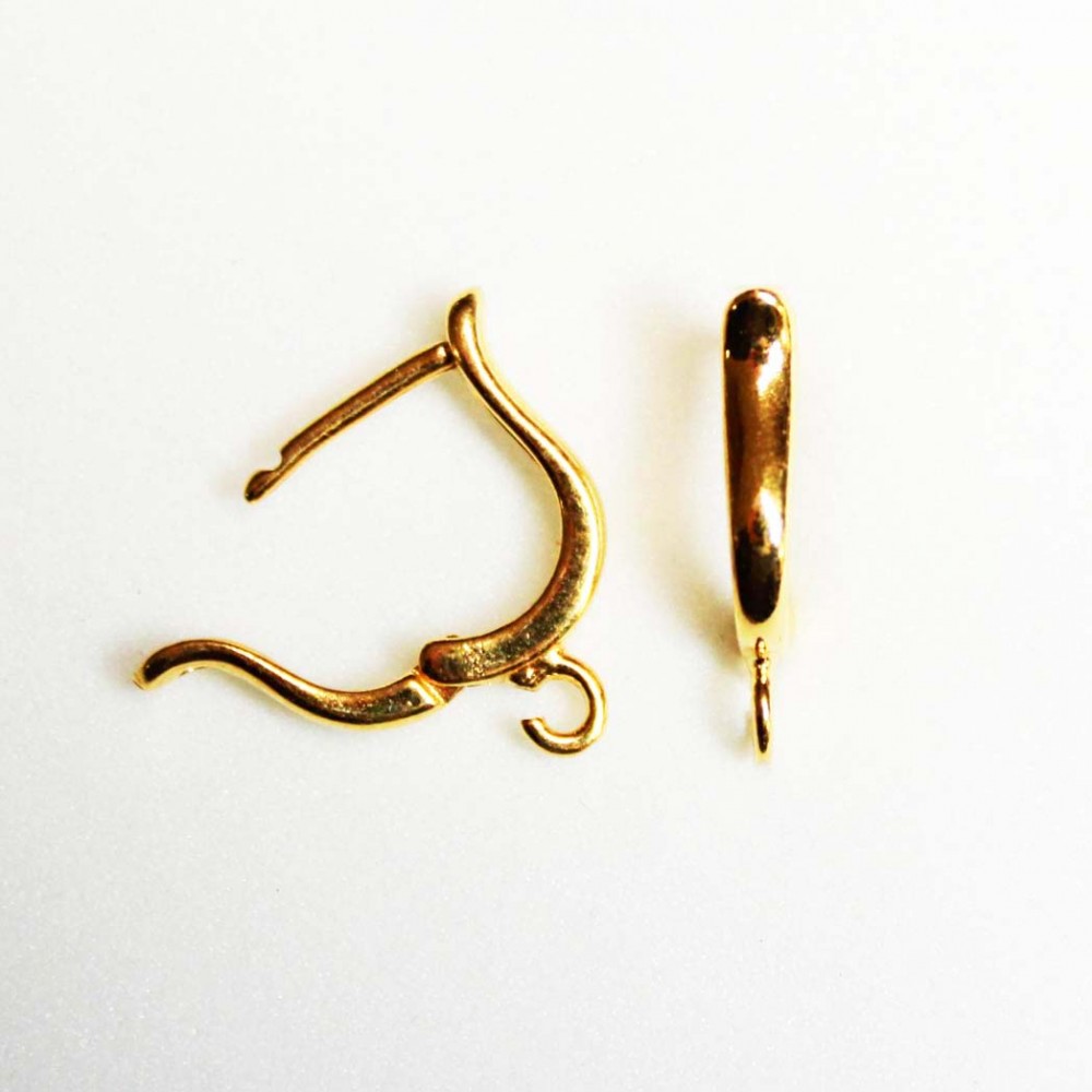 Silver earring fittings - 18x3 mm 2 pcs. (202FS)