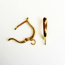 Silver earring fittings - 18x3 mm 2 pcs. (202FS)