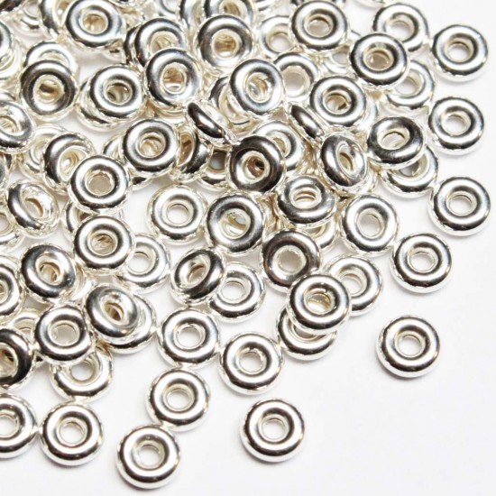 Silver rings 4x1,5mm 1pcs. (301FS)