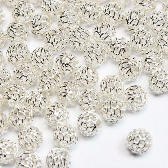 Silberne Perlen 6mm 1pcs. (500FS)
