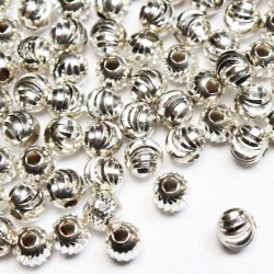 Silver spacer 5mm 1pcs. (504FS)
