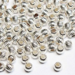 Silver spacer 4mm 1pcs. (508FS)