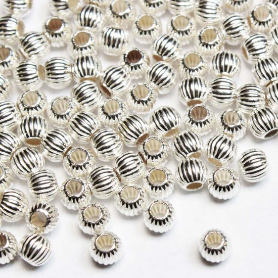 Silberne Perlen 4mm 1pcs. (508FS)