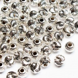 Silver spacer 5mm 1pcs. (511FS)