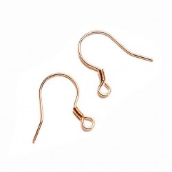 Silver earring fittings - 14x4 mm 2 pcs. (F02S4050)