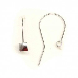 Silver earring fittings - 16x4 mm 2 pcs. (F02S2005)