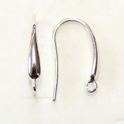 Silver earring fittings - 19x3 mm 2 pcs. (F02S2003)