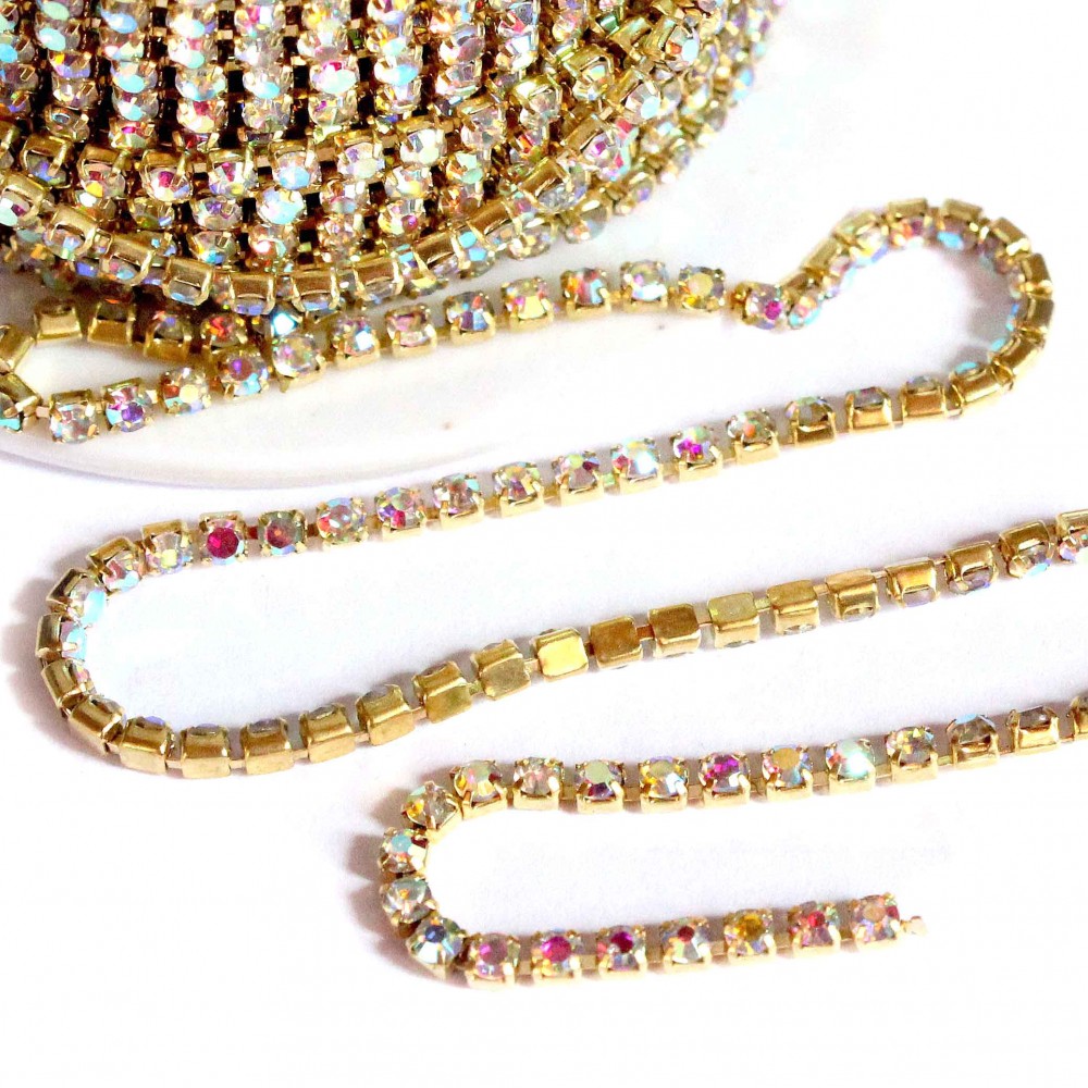 Rhinestone chain 2mmx1m (LK02003)
