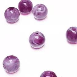 Acrylic beads 10mm 100pcs.(P01040)