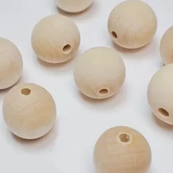 Wood beads 29 mm 20 pcs.(W00002)