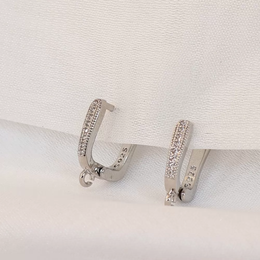 Earring fittings Lux 16x3mm 2pcs. (F02L1401) Earring fittings Lux 16x3mm 2pcs. (F02L1401)