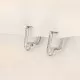 Earring fittings Lux 16x3mm 2pcs. (F02L1401) Earring fittings Lux 16x3mm 2pcs. (F02L1401)