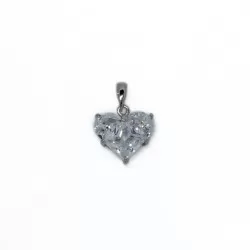 Pendant with zircons Lux 15x10mm 1pcs. (F12L1064) 