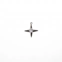 Pendant with zircons Lux 15x15mm 1pcs. (F12L1065) 