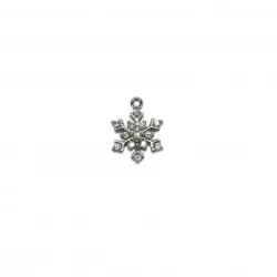 Pendant with zircons Lux 15x10mm 1pcs. (F12L1066) 