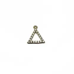 Pendant with zircons Lux 13x13mm 1pcs. (F12L3099) 