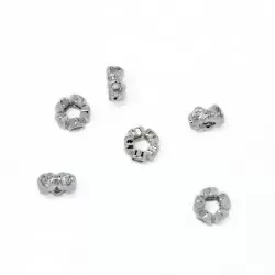 Spacer with zircons Lux  8x3mm 2pcs. (F13L1203) 