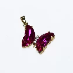 Pendant with zircons Lux 17x22mm 1pcs. (F12L3100) 