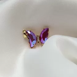 Pendant with zircons Lux 17x22mm 1pcs. (F12L3101) 