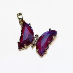 Pendant with zircons Lux 17x22mm 1pcs. (F12L3101) 