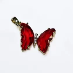 Pendant with zircons Lux 17x22mm 1pcs. (F12L3104) 