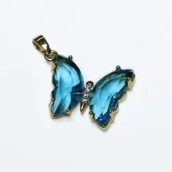 Pendant with zircons Lux 17x22mm 1pcs. (F12L3108) 