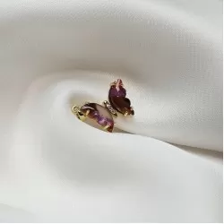 Pendant with zircons Lux 17x22mm 1pcs. (F12L3109) 