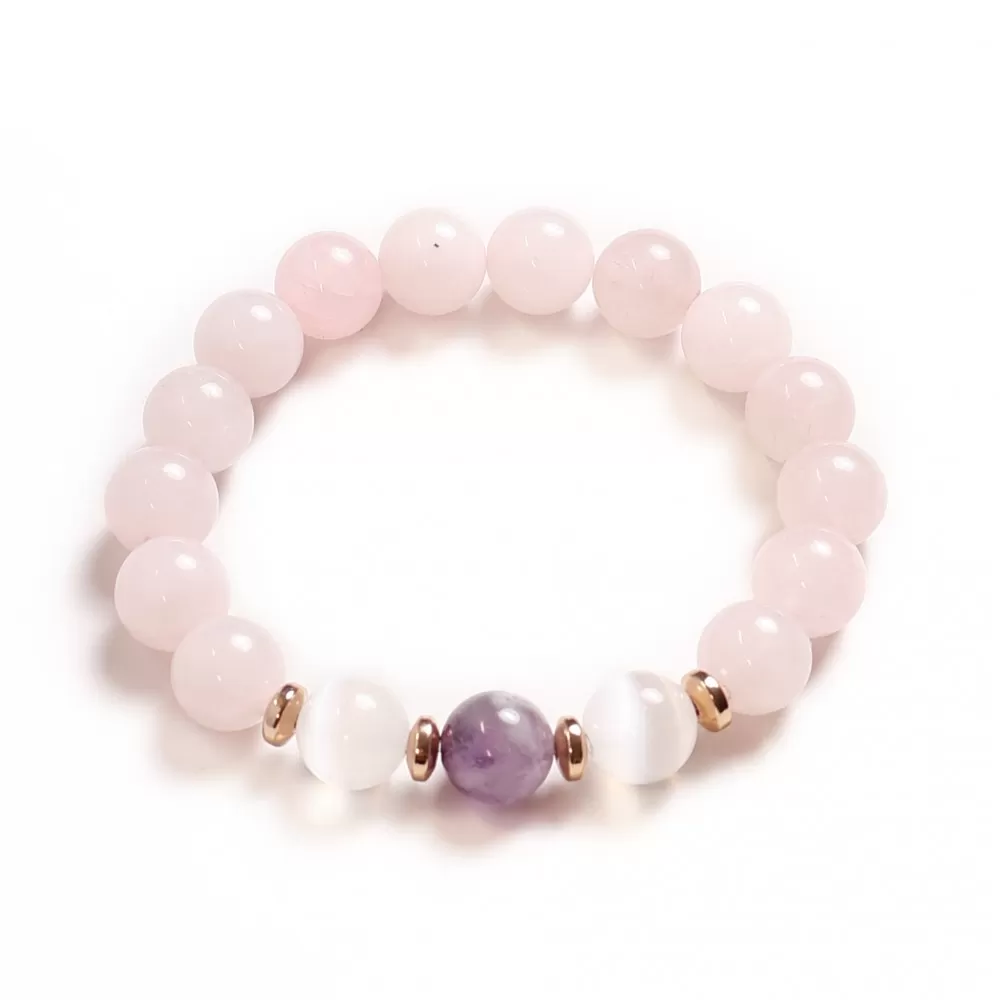 Rose Quartz/Amethyst/Hematite/Selenite (321002) Rose Quartz/Amethyst/Hematite/Selenite (321002)