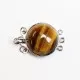 Clasp-Tiger's Eye 26x18mm 1pcs. (F01D1000)