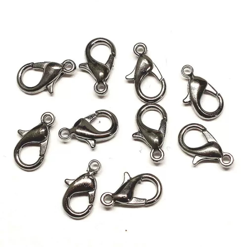 Clasps 12x6mm 10pcs. (F01M7001) Clasps 12x6mm 10pcs. (F01M7001)