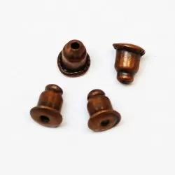 Earring backs 5x6mm 4pcs. (F02M5500)