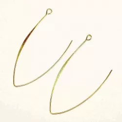 Earring fittings 33x0,5mm 2pcs. (F02M3018)