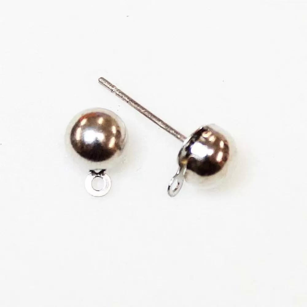 Earring fittings 7x6mm 2pcs. (F02M1013)