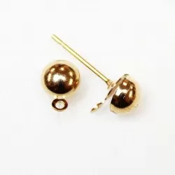Earring fittings 8x6mm 2pcs. (F02M4009)