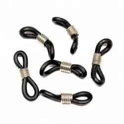Silicone eyeglass connectors ~22x6 mm 6 psc. (F17M0004)