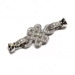Clasp with zircons Lux 40x15mm 1pcs. (F01L1008) 
