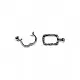 Clasp Lux 34х12 mm 1pcs. (F01L1051) 