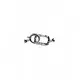 Clasp Lux 34х12 mm 1pcs. (F01L1051) 