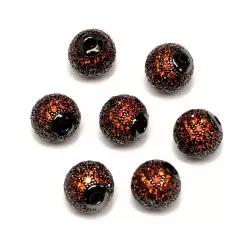 Spacer with zircons Lux 10mm 1pcs. (F13L7103)
