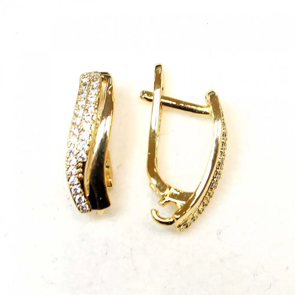Earring fittings Lux 17x5mm 2pcs. (F02L3154) Earring fittings Lux 17x5mm 2pcs. (F02L3154)