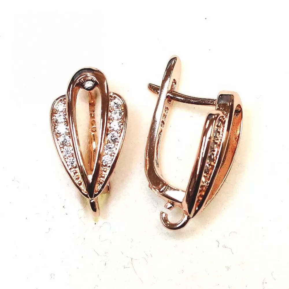 Earring fittings Lux 17x9mm 2pcs. (F02L4151) Earring fittings Lux 17x9mm 2pcs. (F02L4151)