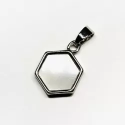 Nacre Pendant  Lux 20x12mm 1pcs. (F12L1060) Size - 20x12 mm  Weight ~ 0,9 gr.