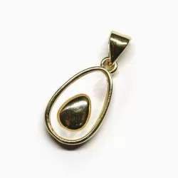 Nacre Pendant Lux 22x10mm 1pcs. (F12L3090)