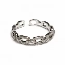 Adjustable ring with zircons Lux (F90L1102)