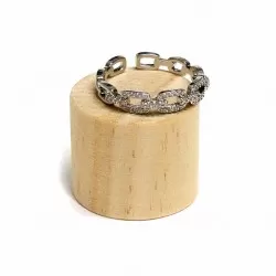 Adjustable ring with zircons Lux (F90L1102)