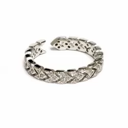 Adjustable ring with zircons Lux (F90L1103)